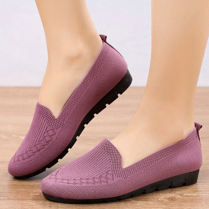 Wygodne i oddychające damskie buty slip-on na co dzień z wsparciem dla łuku stopy – Leona