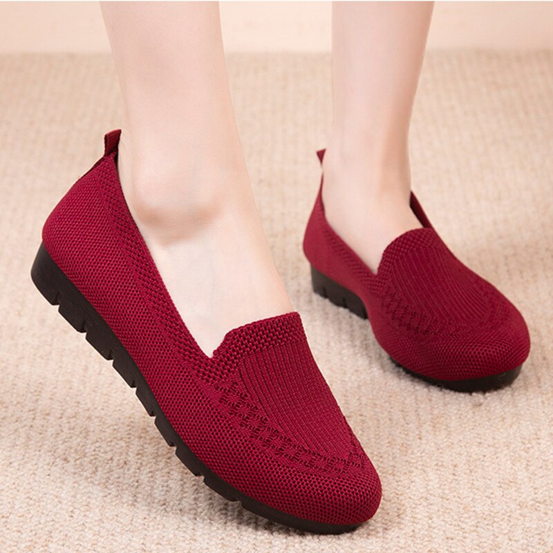 Wygodne i oddychające damskie buty slip-on na co dzień z wsparciem dla łuku stopy – Leona