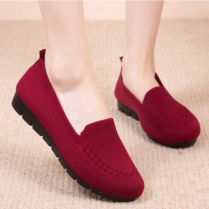 Wygodne i oddychające damskie buty slip-on na co dzień z wsparciem dla łuku stopy – Leona