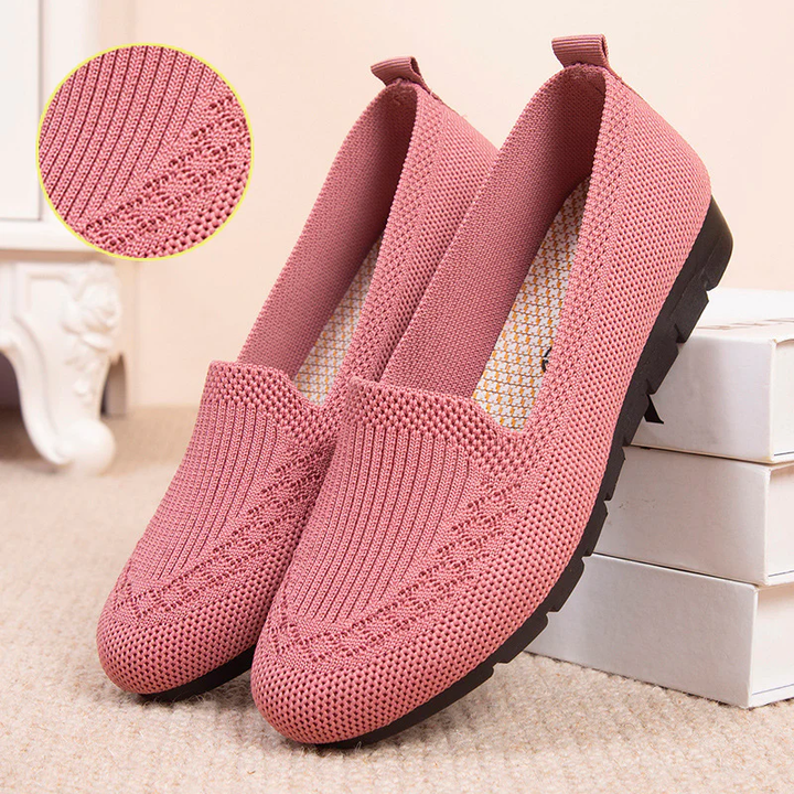 Wygodne i oddychające damskie buty slip-on na co dzień z wsparciem dla łuku stopy – Leona