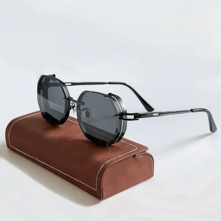 Wysokiej jakości męskie okulary przeciwsłoneczne z elegancką ramką – UrbanValence