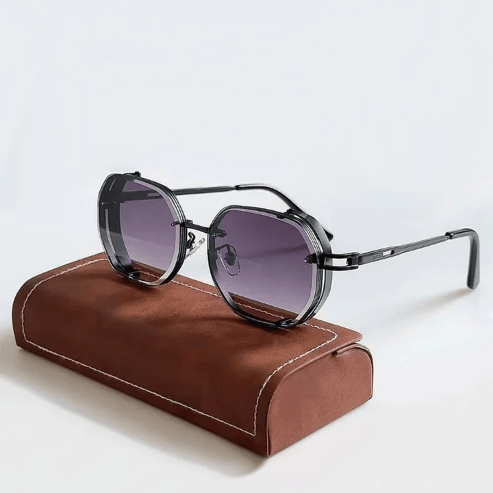 Wysokiej jakości męskie okulary przeciwsłoneczne z elegancką ramką – UrbanValence