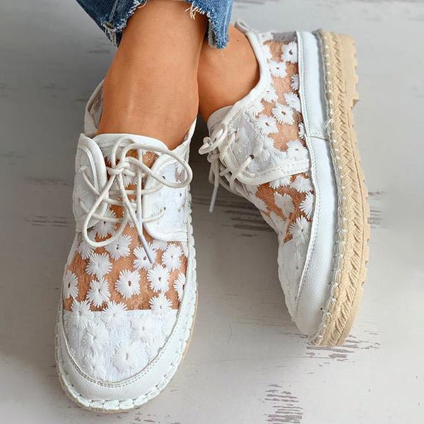 Wyszywane Buty Kwiatowe z Wspierającą Wkładką – Lucine