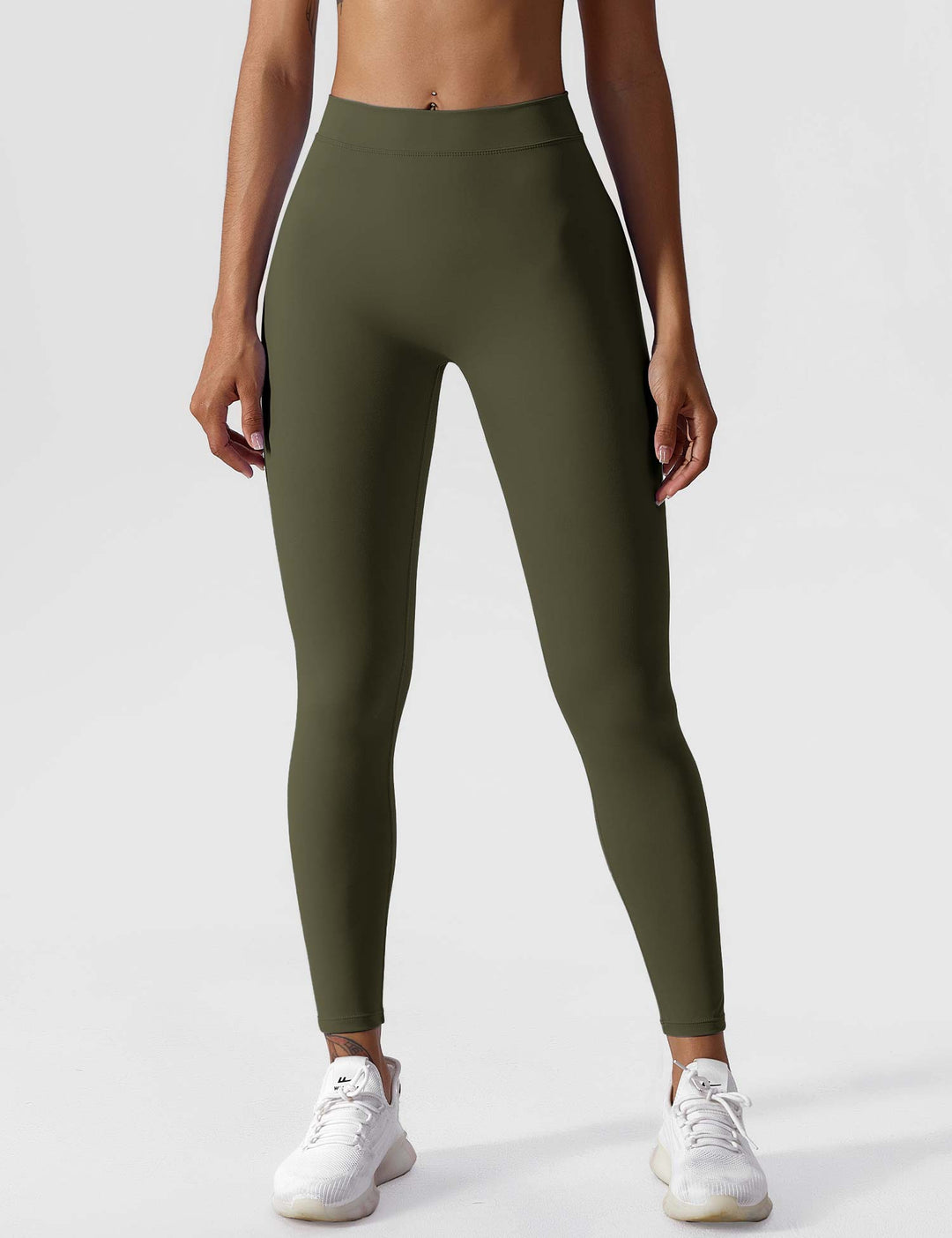 Elastyczne legginsy push up damskie wysoki stan fitness