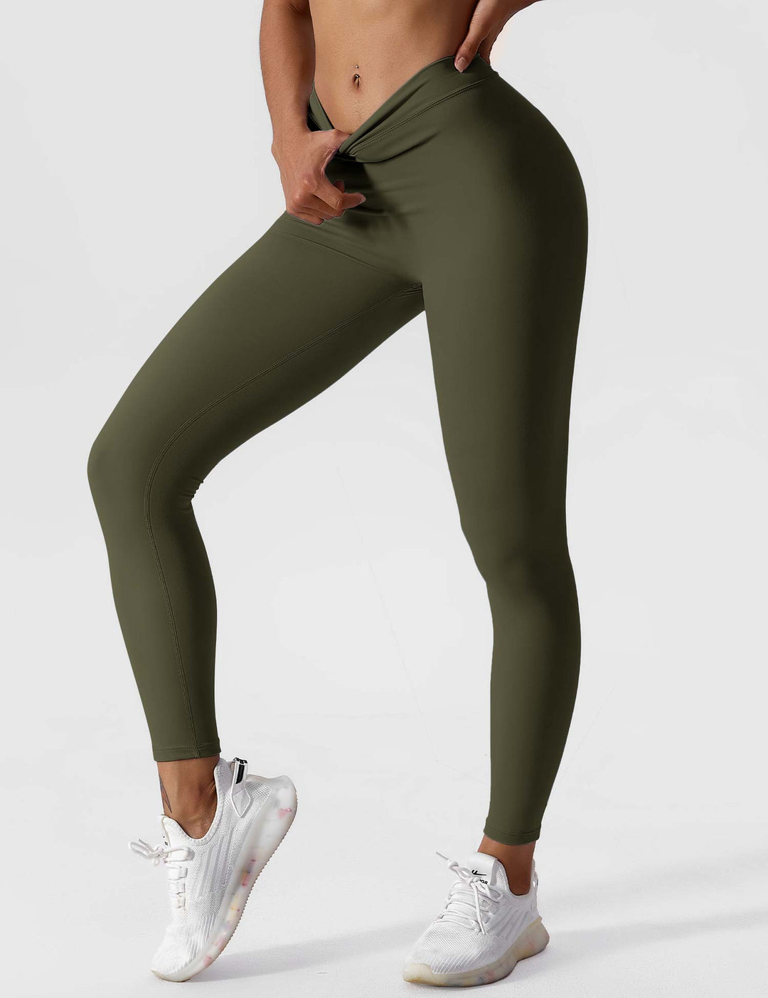 Elastyczne legginsy push up damskie wysoki stan fitness