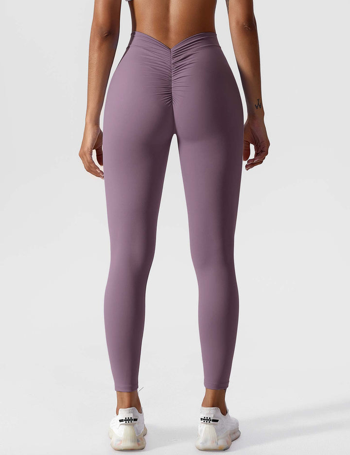 Elastyczne legginsy push up damskie wysoki stan fitness