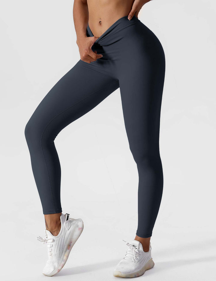 Elastyczne legginsy push up damskie wysoki stan fitness