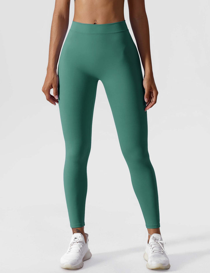 Elastyczne legginsy push up damskie wysoki stan fitness
