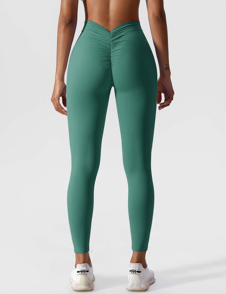 Elastyczne legginsy push up damskie wysoki stan fitness