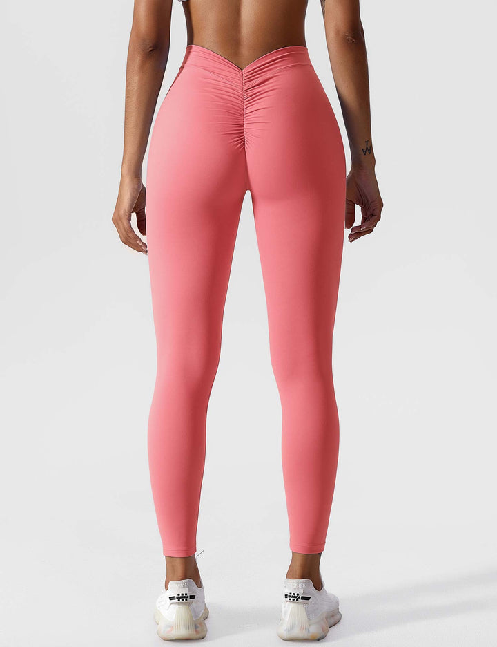 Elastyczne legginsy push up damskie wysoki stan fitness