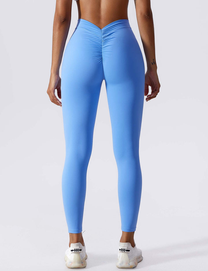 Elastyczne legginsy push up damskie wysoki stan fitness