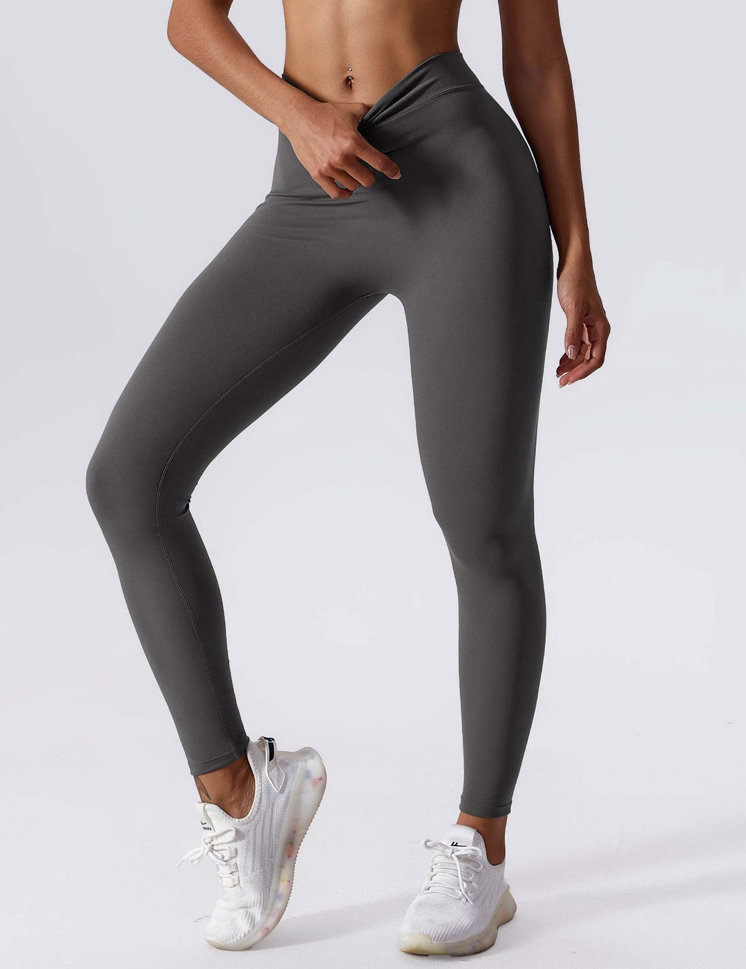 Elastyczne legginsy push up damskie wysoki stan fitness