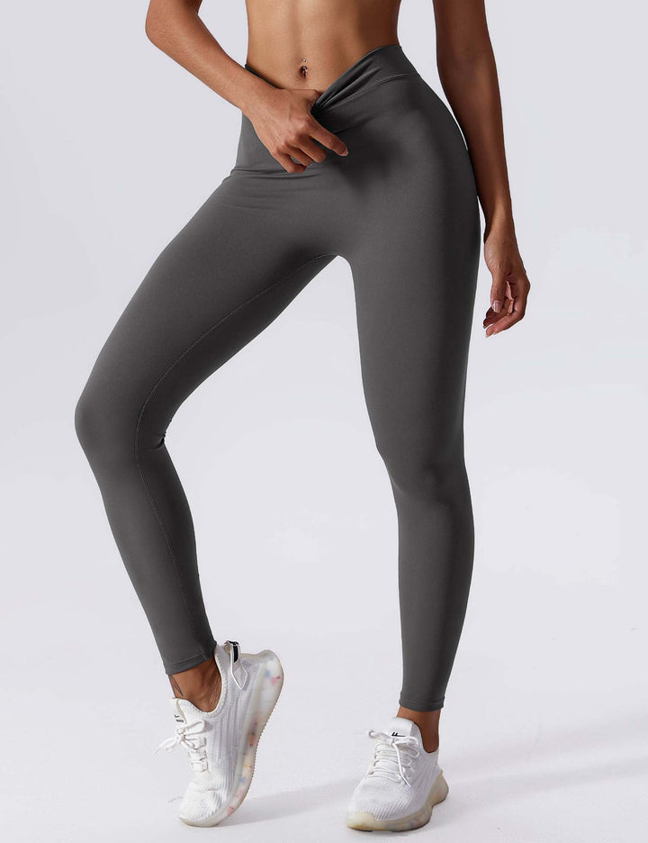Elastyczne legginsy push up damskie wysoki stan fitness