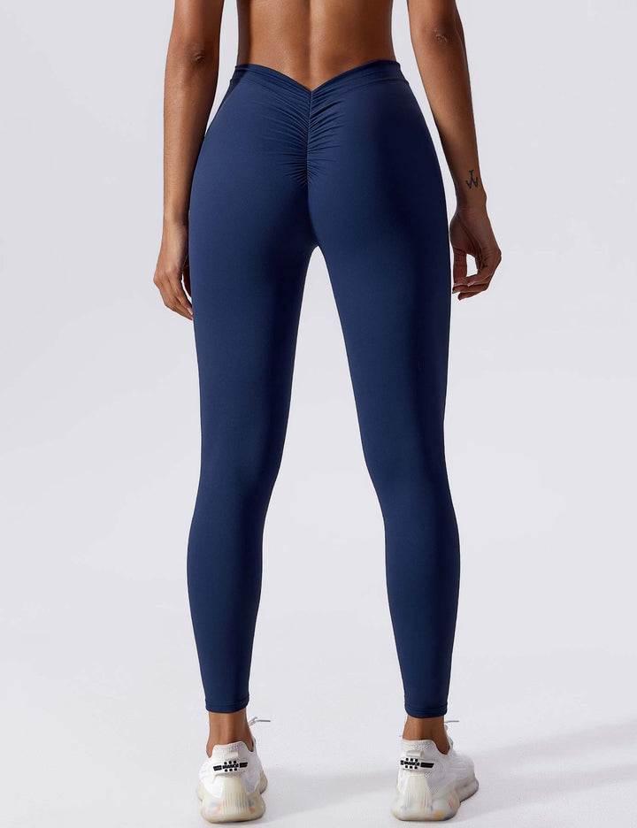Elastyczne legginsy push up damskie wysoki stan fitness